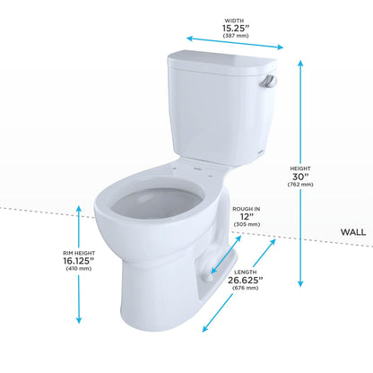 2-Piece Universal Height Close Coupled Toilet - CST243EFR#01