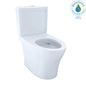 Toto® CST446CEMFG#01 Center Universal Height 2-Piece Toilet With CEFIONTECT™ Ceramic Glaze, Aquia® IV, Elongated Bowl, 16-1/8 in H Rim, 12 in Rough-In, 0.8/1.28 gpf, Cotton White, Import
