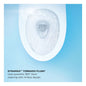 Toto® MW4463046CUMGA#01 2-Piece Ultra High-Efficiency Close Coupled Toilet With CEFIONTECT® Ceramic Glaze, Aquia® IV 1G®, Elongated Bowl, 15-9/16 in H Rim, 12 in Rough-In, 1 gpf, Cotton White, Import