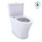 Toto® CST646CEMFGAT40#01 1-Piece Ultra High-Efficiency Toilet With CEFIONTECT® Ceramic Glaze, Aquia® IV, Elongated Bowl, 16-1/8 in H Rim, 12 in Rough-In, 1.28 gpf, Cotton White, Domestic