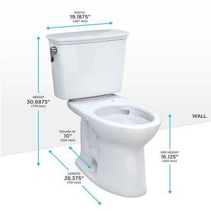 Drake - Height Transitional 2-Piece Toilet - Universal