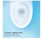Toto® CT426CFG#01 Skirted Design Toilet With CEFIONTECT® Ceramic Glaze, AP, Elongated Bowl, 12 in Rough-In, 0.9/1.28 gpf, Cotton White, Import