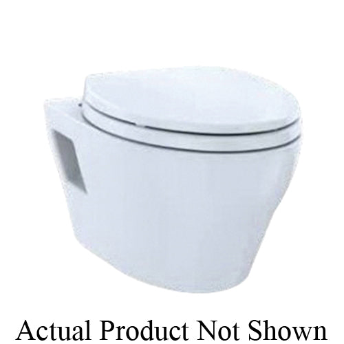 Toto® CT428CFG#01 Skirted Design Toilet With CEFIONTECT® Ceramic Glaze, EP, Elongated Bowl, 12 in Rough-In, 0.9/1.28 gpf, Cotton White, Import