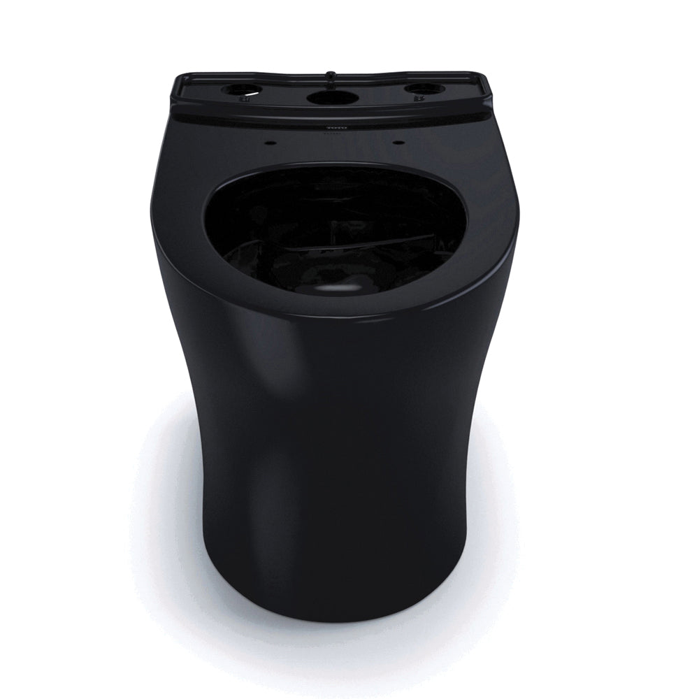 Aquia Iv - Skirted Universal Height Toilet Bowl - Ebony