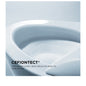 Toto® CT449CFGT60#01 SP Toilet Bowl With CEFIONTECT® Ceramic Glaze and WASHLET®+, Cotton White, Square Shape, 16-1/8 in H Rim, 2-1/8 in Dia Trapway