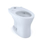 Toto® CT746CUFGT40#01 Drake® Universal Height Toilet Bowl With CEFIONTECT®, Cotton White, Elongated Front Shape, 12 in Rough-In, 16-1/8 in H Rim, 2-1/2 in Dia Trapway