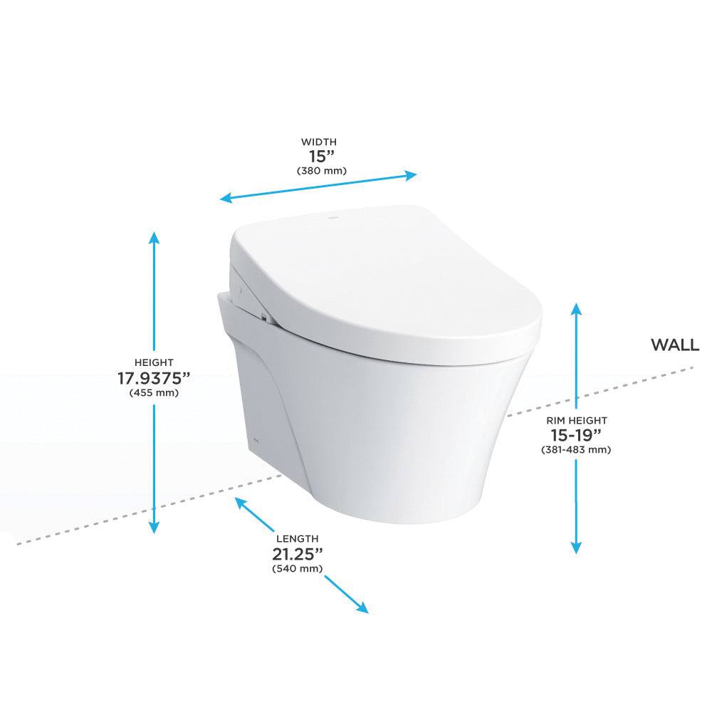 Toto® CWT4263046CMFG#MS Skirted Design Toilet With CEFIONTECT® Ceramic Glaze, Elongated Bowl, 16-1/8 in H Rim, 0.9/1.28 gpf, Matte Silver, Import