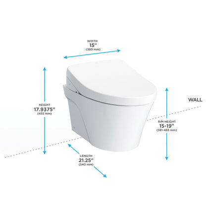 Toto® CWT4263046CMFG#MS Skirted Design Toilet With CEFIONTECT® Ceramic Glaze, Elongated Bowl, 16-1/8 in H Rim, 0.9/1.28 gpf, Matte Silver, Import