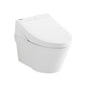 Toto® CWT4263084CMFG#MS Wall-Hung Toilet With CEFIONTECT™ Ceramic Glaze, T40 Washlet®+ AP, Elongated Bowl, 15 to 19 in H Rim, 0.9/1.28 gpf, Matte Silver, Import