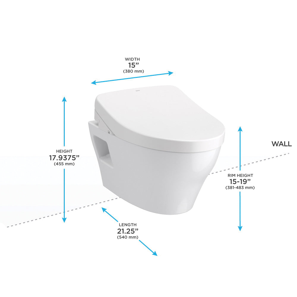 Toto® CWT4283056CMFGA#MS Skirted Design Toilet With CEFIONTECT® Ceramic Glaze, Elongated Bowl, 16-1/8 in H Rim, 0.9/1.28 gpf, Matte Silver, Import