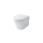 Toto® CWT437117MFG-3#01 CWT437117MFG-3, MH, D-Shape Bowl, 16-1/8 in H Rim, 0.9/1.28 gpf Flush Rate, Cotton White, Import