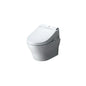 Toto® CWT4372047MFG-4#01 Elegant Universal Height Toilet With Copper Supply Line, MH, D-Shape Bowl, 16-1/8 in H Rim, 0.9/1.28 gpf, Cotton White, Import