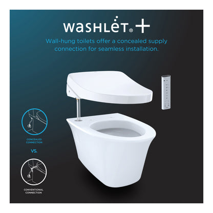 Toto® CWT4263046CMFG#MS Skirted Design Toilet With CEFIONTECT® Ceramic Glaze, Elongated Bowl, 16-1/8 in H Rim, 0.9/1.28 gpf, Matte Silver, Import