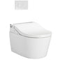 Toto® CWT4474547CMFGA#MS 1-Piece High-Efficiency Dual Flush Toilet With SW4547AT60#01 WASHLET®+ RW Bidet Seat, RP WASHLET®+ RW, D-Shape Bowl, 16-1/8 in H Rim, 1.28/0.9 gpf, Cotton White, Import