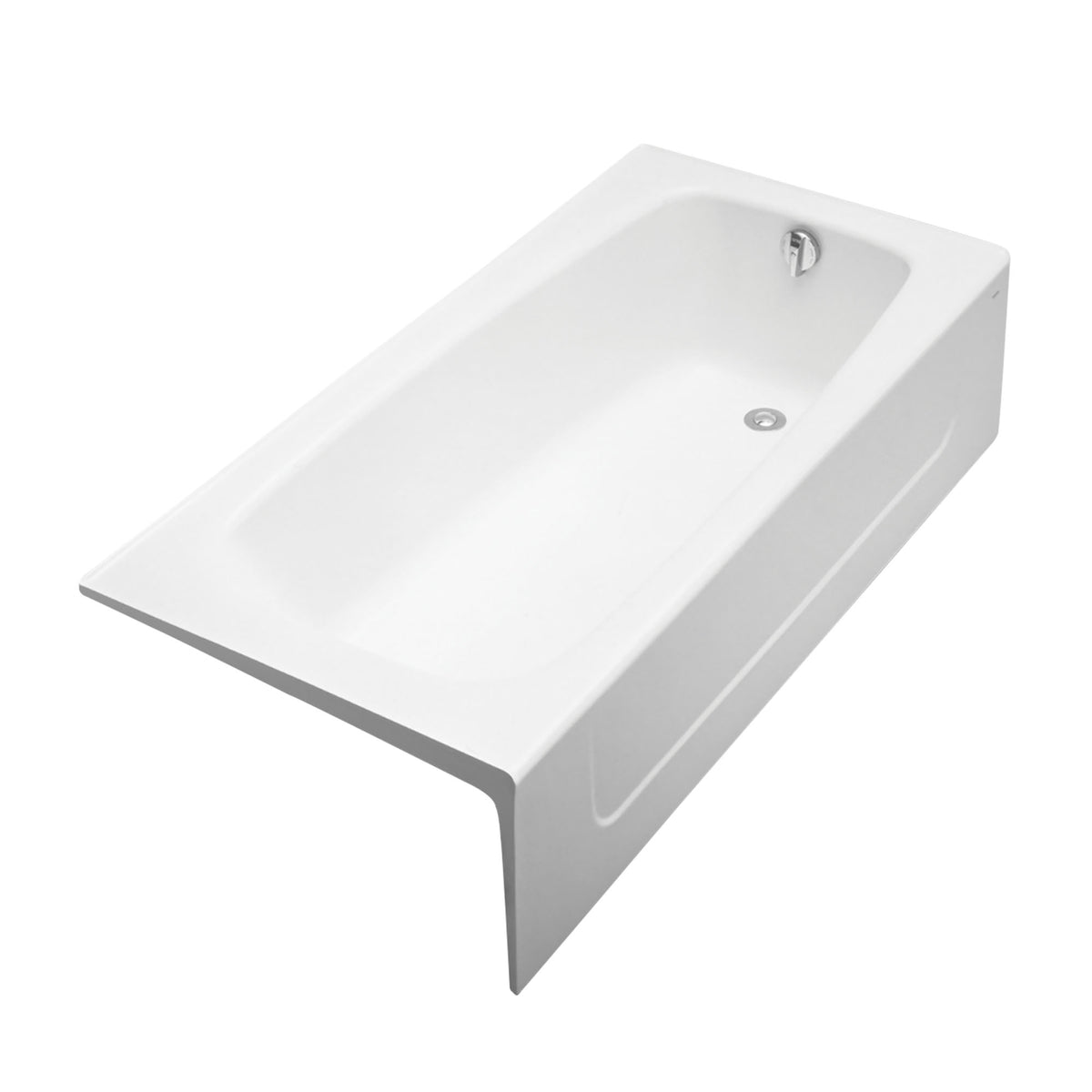 Toto® Elegant Bathtub, Soaking, Rectangle Shape, 65-3/4 in L x 32 in W, Right Drain, Import