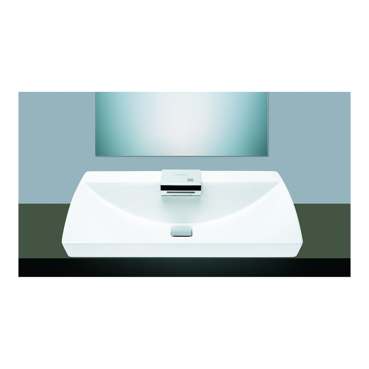Toto® LFC991GQ#01 Neorest® Modern Combination Lavatory, Rectangle Shape, 29-1/2 in W x 19-5/8 in D, Wall Mount, Fireclay, Cotton White, Import