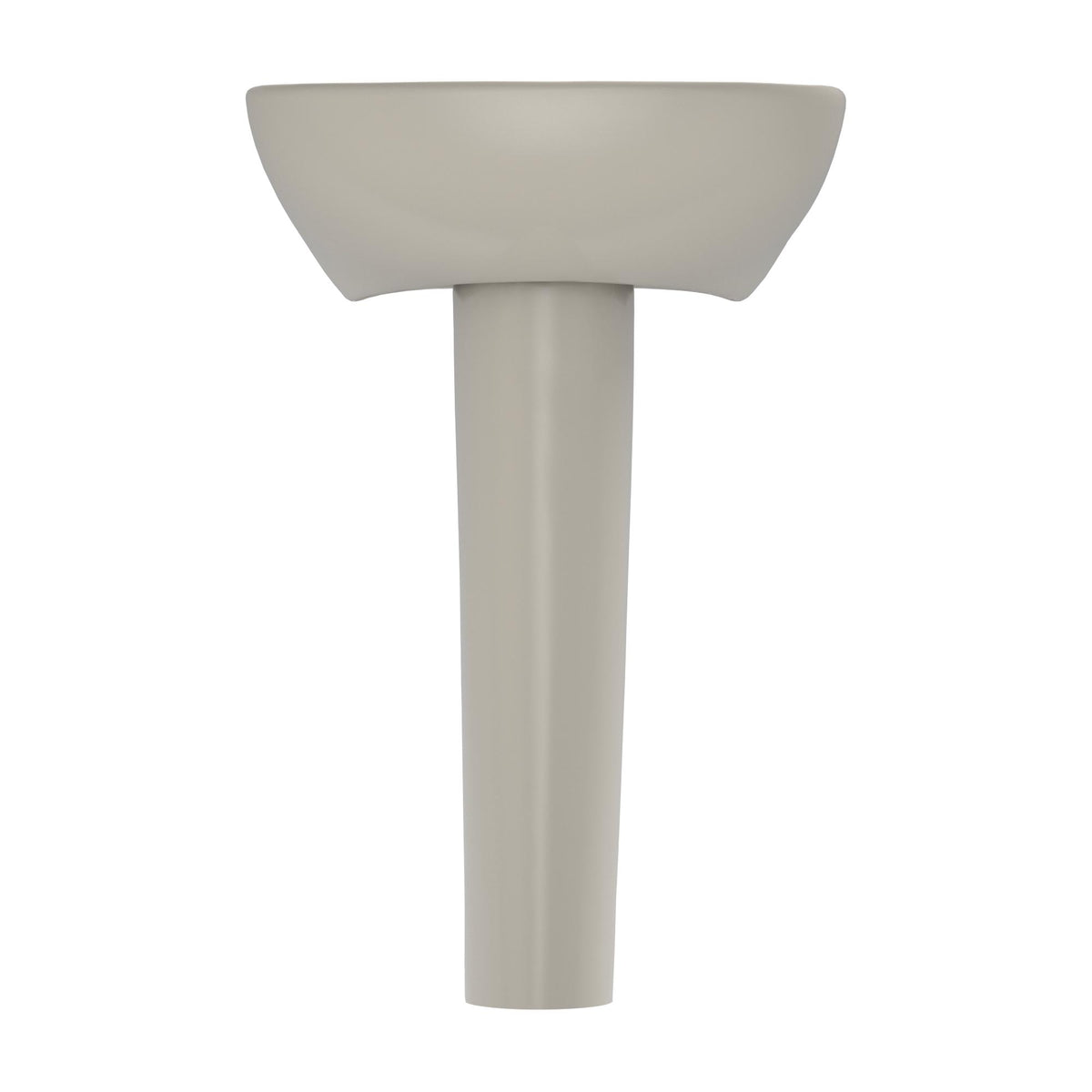 Toto® Lavatory With Rear Overflow, Supreme®, Oval Shape, 22-7/8 in W x 19-5/8 in D, Pedestal Mount, Vitreous China, Import