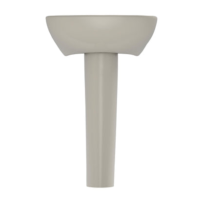 Toto® Lavatory With Rear Overflow, Supreme®, Oval Shape, 22-7/8 in W x 19-5/8 in D, Pedestal Mount, Vitreous China, Import