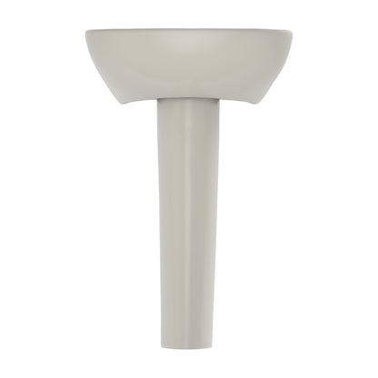 Toto® Lavatory With Rear Overflow, Supreme®, Oval Shape, 22-7/8 in W x 19-5/8 in D, Pedestal Mount, Vitreous China, Import