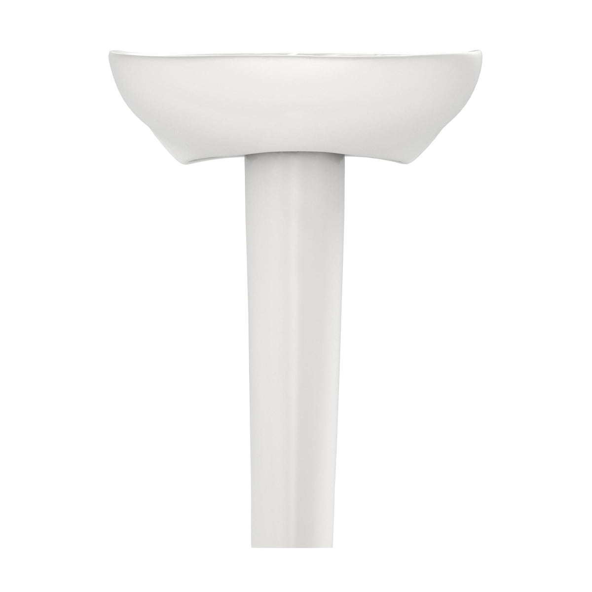 Toto® Lavatory With Rear Overflow, Prominence®, Oval Shape, 26 in W x 21-1/2 in D, Pedestal Mount, Vitreous China, Import