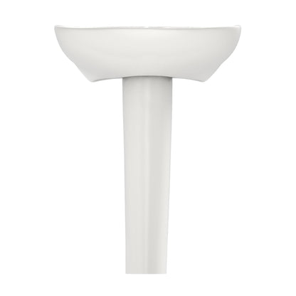 Toto® Lavatory With Rear Overflow, Prominence®, Oval Shape, 26 in W x 21-1/2 in D, Pedestal Mount, Vitreous China, Import