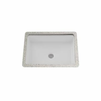 Toto® LT221#01 LT221 Atherton™ Lavatory Sink With Front Overflow, Rectangle Shape, 21-3/8 in W x 16-3/8 in D, Undermount Mounting, Vitreous China, Cotton