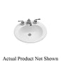 Toto® LT401#01 Self-Rimming Lavatory With Consealed Front Overflow, Oval Shape, 20-3/8 in W x 17-3/4 in D, Drop-In Mount, Vitreous China, Cotton