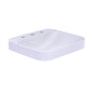 Toto® LT415.8G#01 Arvina™ Elegant Modern Vessel Lavatory With Front Overflow, Arvina™, Rectangle Shape, 8 in Faucet Hole Spacing, 19-11/16 in W x 18-1/8 in D, Above-Counter Mount, Vitreous China, Cotton White, Import