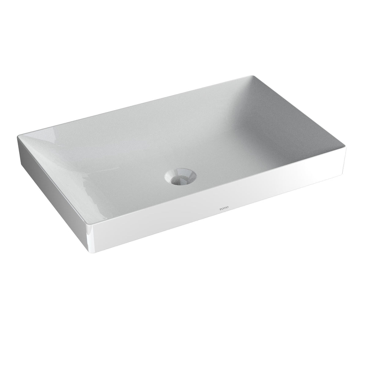 Toto® LT476GR#01 Kiwami® Vessel Bathroom Sink With CEFIONTECT® Ceramic Glaze, Kiwami®, Rectangle Shape, 14-15/16 in L x 23-5/8 in W x 2-3/4 in H, Above-Counter Mount, Ceramic, Cotton White, Import