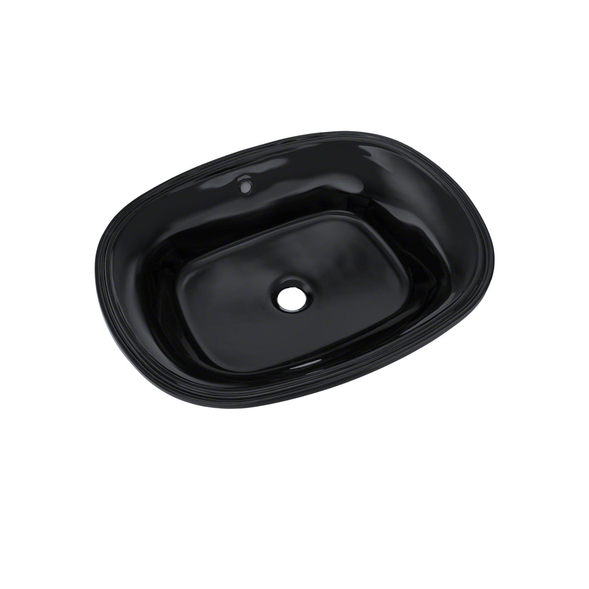 Toto® LT481#51 LT481 Maris™ Lavatory Sink, Oval Shape, 22-5/8 in W x 17-7/8 in D, Undermount Mounting, Vitreous China, Ebony