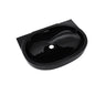 Toto® LT546#51 LT546 Modern Lavatory Sink With Rear Overflow, Oval Shape, 21-5/8 in W x 15-3/4 in D, Undermount Mounting, Vitreous China, Ebony, Import