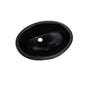 Toto® LT579#51 LT579 Rendezvous® Elegant Lavatory Sink With Concealed Front Overflow, Oval Shape, 19-3/16 in W x 16-3/16 in D, Undermount Mounting, Vitreous China, Ebony, Import