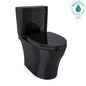 Toto® MS446124CEMF#51, Aquia® IV, Elongated Bowl, 16-1/8 in H Rim, 12 in Rough-In, 0.8/1.28 gpf Flush Rate, Ebony, Import