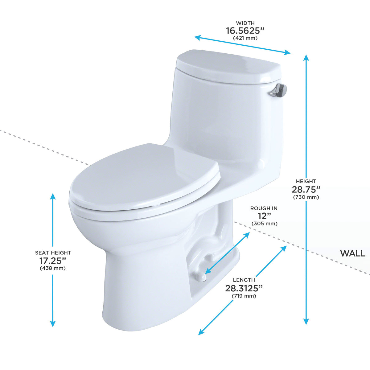 Ultramax Ii - Cotton White - Floor Mount - Elongated