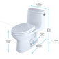 Ultramax Ii - Cotton White - Floor Mount - Elongated