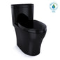 Toto® MS646124CEMF#51, Aquia® IV, Elongated Bowl, 16-1/8 in H Rim, 12 in Rough-In, 0.8/1.28 gpf Flush Rate, Ebony