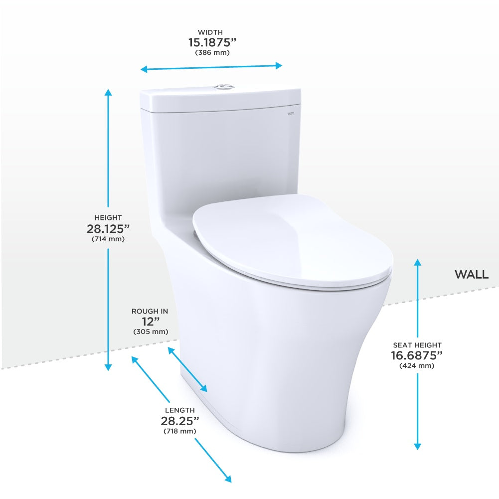 Aquia - Iv 1-Piece Toilets - Cotton White