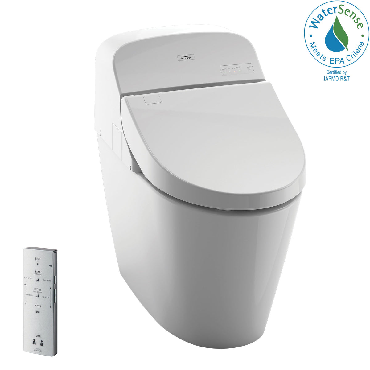 Washlet G400 - 1-Piece Universal Height Toilet - Floor Mount