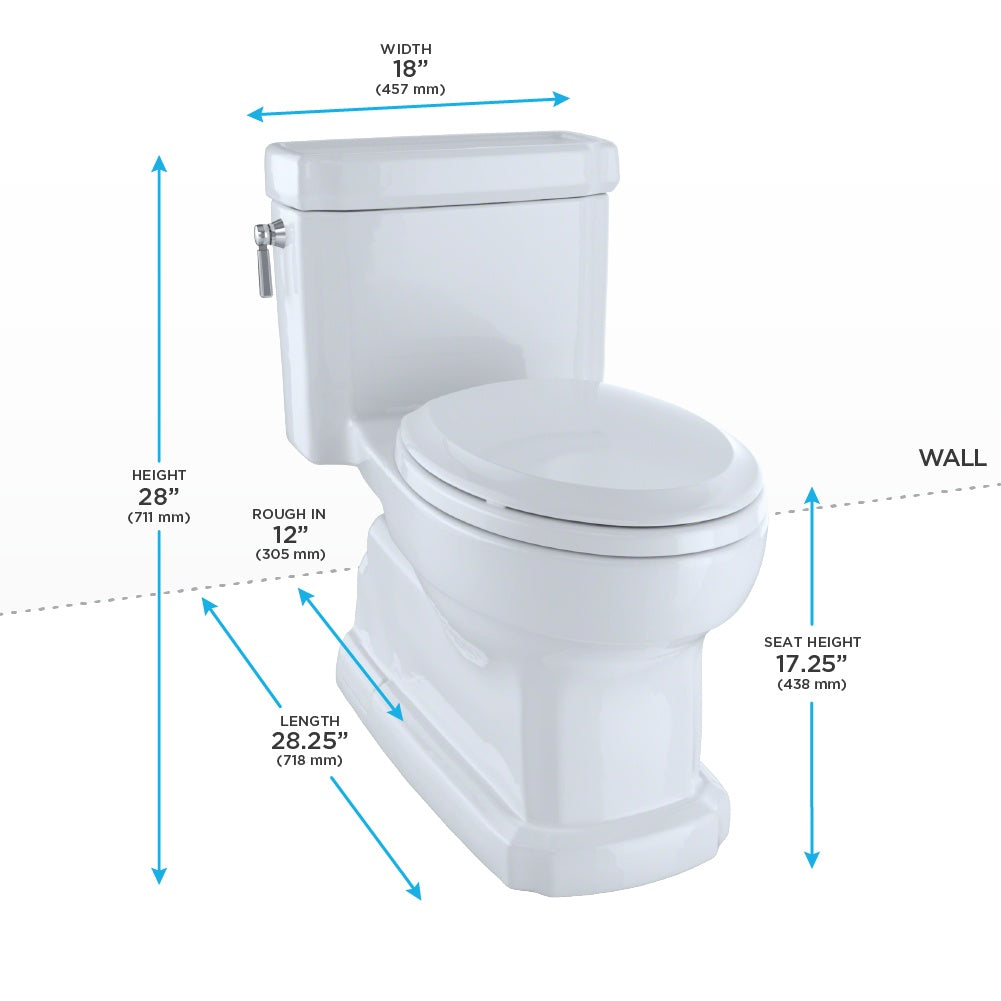 Eco Guinevere - 1-Piece Toilet - Cotton - Floor Mount