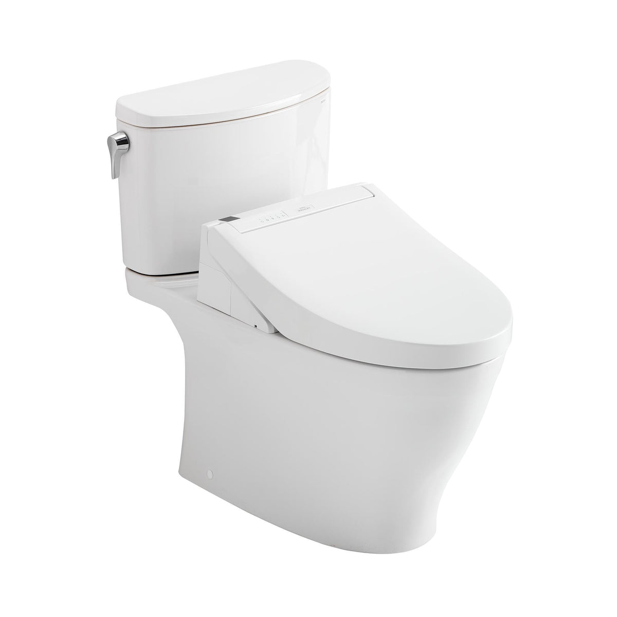 Toto® MW4423084CUFG#01 Left Universal Height 2-Piece Toilet With CEFIONTECT™ Ceramic Glaze, T40 Washlet®+ Nexus 1G®, Elongated Bowl, 16-1/8 in H Rim, 12 in Rough-In, 1 gpf, Cotton White, Import