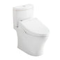 Toto® MW4463084CUMG#01 Center 2-Piece Toilet With CEFIONTECT™ Ceramic Glaze, T40 Washlet®+ Aquia® IV 1G®, Elongated Bowl, 15-9/16 in H Rim, 12 in Rough-In, 0.8/1 gpf, Cotton White, Import