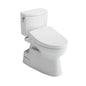Toto® MW4743056CUFGA#01 Left Universal Height 2-Piece Toilet With CEFIONTECT™ Ceramic Glaze, T40 Washlet®+ Vespin® II 1G®, Elongated Bowl, 16-1/8 in H Rim, 12 in Rough-In, 1 gpf, Cotton White, Import