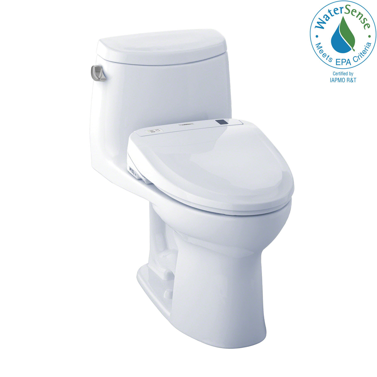1-Piece Universal Height Toilet - Cotton White - Floor