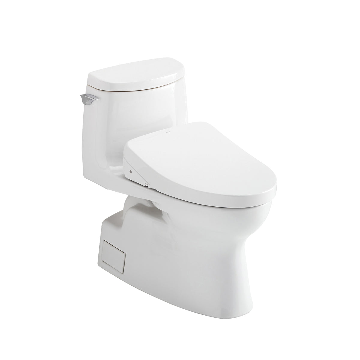 Toto® MW6143046CUFGA#01 Universal Height 1-Piece Toilet With CEFIONTECT™ Ceramic Glaze, T40 Washlet®+ Carlyle® II, Elongated Bowl, 16-1/8 in H Rim, 12 in Rough-In, 1 gpf, Cotton White, Import