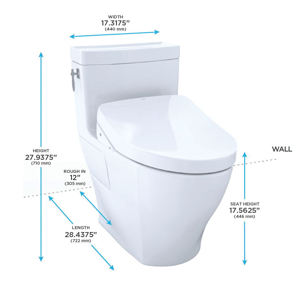 Aimes - 1-Piece High-Efficiency Toilet - Elongated