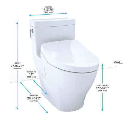 Aimes - 1-Piece High-Efficiency Toilet - Elongated