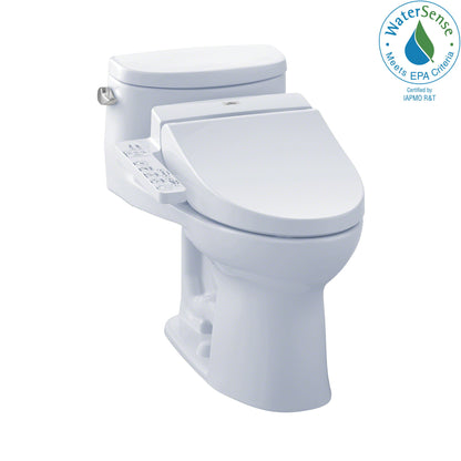Toto® MW6342034CEFG#01 1-Piece Universal Height Toilet, Elongated Bowl, 17-5/8 in H Rim, 12 in Rough-In, 1.28 gpf, Cotton White, Domestic