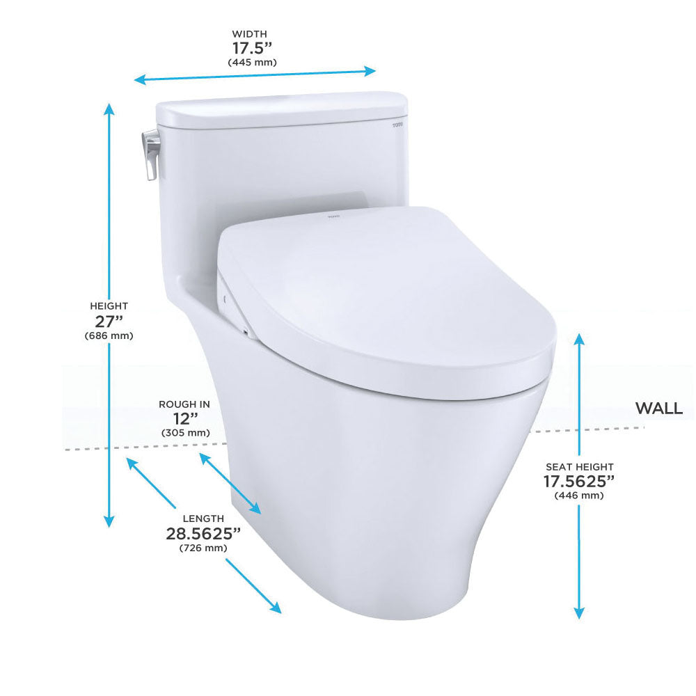 Nexus - 1-Piece High-Efficiency Toilet - 16-1/8" H Rim