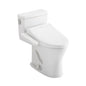 Toto® MW8563074CUMG#01 1-Piece Toilet With CEFIONTECT™ Ceramic Glaze, T40 Washlet®+ UltraMax 1G®, Elongated Bowl, 14-15/16 in H Rim, 12 in Rough-In, 0.8/1 gpf, Cotton White, Import