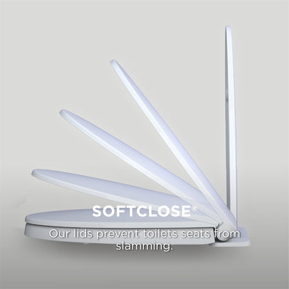 SS204 - Toilet Seat with Cover - 14-1/4" - Elongated